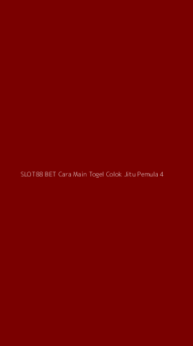 Tampilan Antarmuka Aplikasi Slot88 Bet Cara Main Togel Colok Jitu Pemula - 4