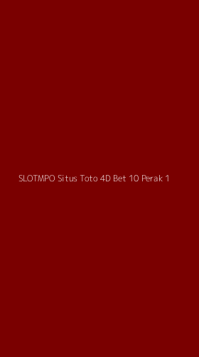 Tampilan Antarmuka Aplikasi Slotmpo Situs Toto 4d Bet 10 Perak - 1