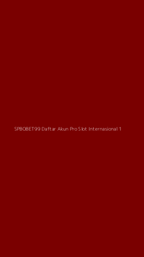 Tampilan Antarmuka Aplikasi Spbobet99 Daftar Akun Pro Slot Internasional - 1