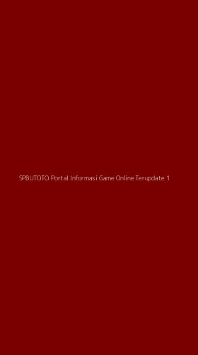 Tampilan Antarmuka Aplikasi Spbutoto Portal Informasi Game Online Terupdate - 1