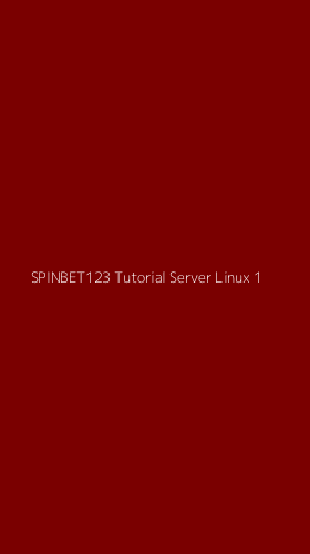 Tampilan Antarmuka Aplikasi Spinbet123 Tutorial Server Linux - 1