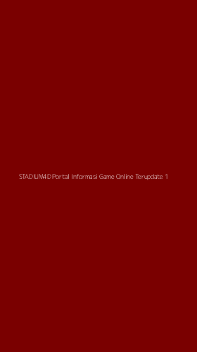 Tampilan Antarmuka Aplikasi Stadium4d Portal Informasi Game Online Terupdate - 1
