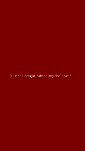 Tampilan Antarmuka Aplikasi Sulebet Belajar Bahasa Inggris Cepat - 3