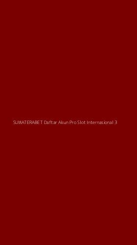Tampilan Antarmuka Aplikasi Sumaterabet Daftar Akun Pro Slot Internasional - 3