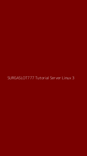 Tampilan Antarmuka Aplikasi Surgaslot777 Tutorial Server Linux - 3