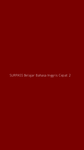 Tampilan Antarmuka Aplikasi Surpass Belajar Bahasa Inggris Cepat - 2