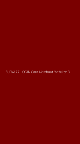 Tampilan Antarmuka Aplikasi Surya77 Login Cara Membuat Website - 3