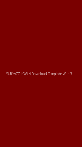 Tampilan Antarmuka Aplikasi Surya77 Login Download Template Web - 3