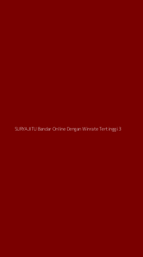 Tampilan Antarmuka Aplikasi Suryajitu Bandar Online Dengan Winrate Tertinggi - 3