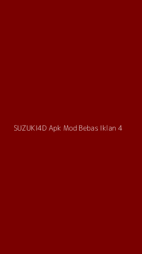 Tampilan Antarmuka Aplikasi Suzuki4d Apk Mod Bebas Iklan - 4