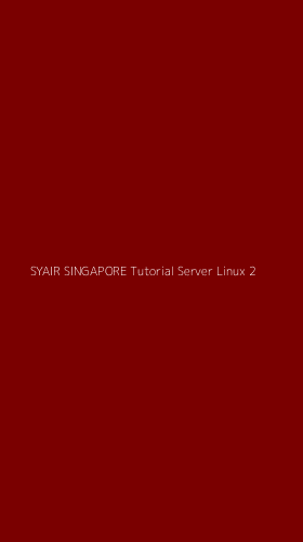 Tampilan Antarmuka Aplikasi Syair Singapore Tutorial Server Linux - 2