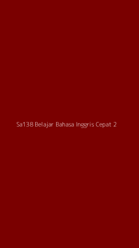 Tampilan Antarmuka Aplikasi Sa138 Belajar Bahasa Inggris Cepat - 2