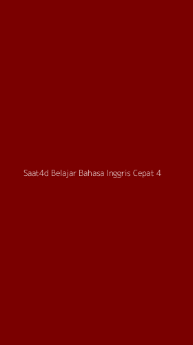 Tampilan Antarmuka Aplikasi Saat4d Belajar Bahasa Inggris Cepat - 4