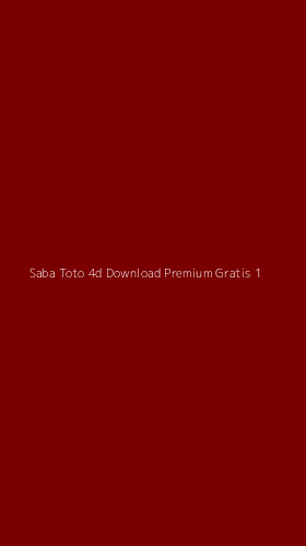 Tampilan Antarmuka Aplikasi Saba Toto 4d Download Premium Gratis - 1