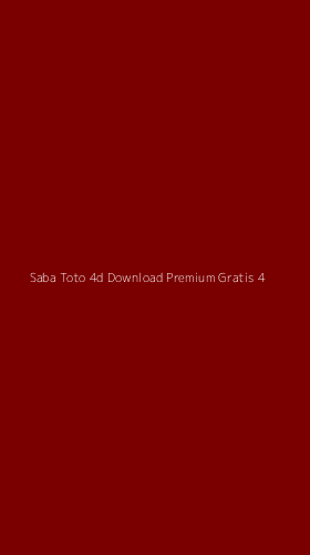 Tampilan Antarmuka Aplikasi Saba Toto 4d Download Premium Gratis - 4