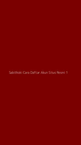 Tampilan Antarmuka Aplikasi Sabithoki Cara Daftar Akun Situs Resmi - 1
