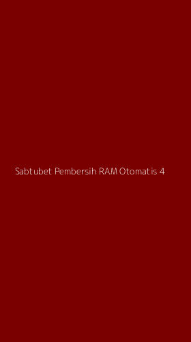 Tampilan Antarmuka Aplikasi Sabtubet Pembersih Ram Otomatis - 4