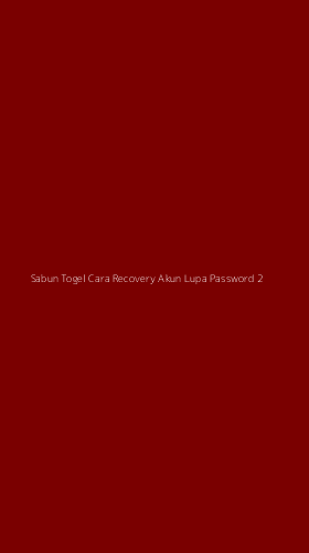 Tampilan Antarmuka Aplikasi Sabun Togel Cara Recovery Akun Lupa Password - 2