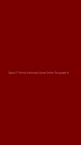 Tampilan Antarmuka Aplikasi Sabun77 Portal Informasi Game Online Terupdate - 4