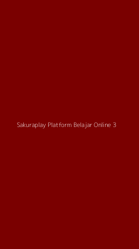 Tampilan Antarmuka Aplikasi Sakuraplay Platform Belajar Online - 3
