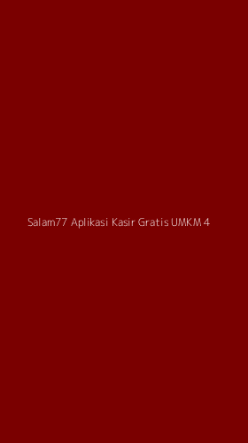 Tampilan Antarmuka Aplikasi Salam77 Aplikasi Kasir Gratis Umkm - 4