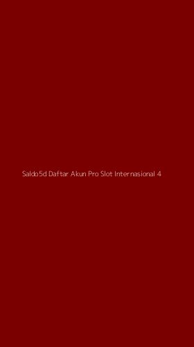 Tampilan Antarmuka Aplikasi Saldo5d Daftar Akun Pro Slot Internasional - 4