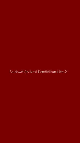 Tampilan Antarmuka Aplikasi Saldowd Aplikasi Pendidikan Lite - 2