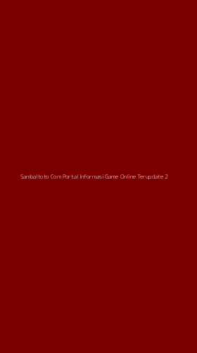 Tampilan Antarmuka Aplikasi Sambaltoto Com Portal Informasi Game Online Terupdate - 2
