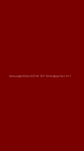 Tampilan Antarmuka Aplikasi Samsung4d Data Sgp Hk Sdy Terlengkap Hari Ini - 1