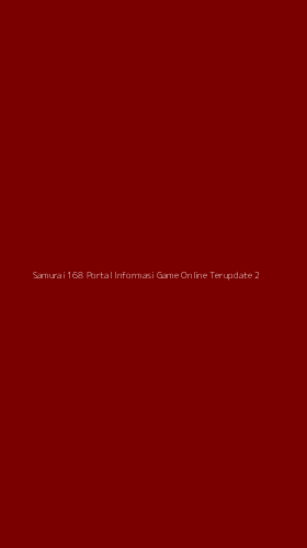 Tampilan Antarmuka Aplikasi Samurai 168 Portal Informasi Game Online Terupdate - 2