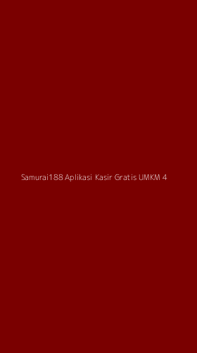 Tampilan Antarmuka Aplikasi Samurai188 Aplikasi Kasir Gratis Umkm - 4