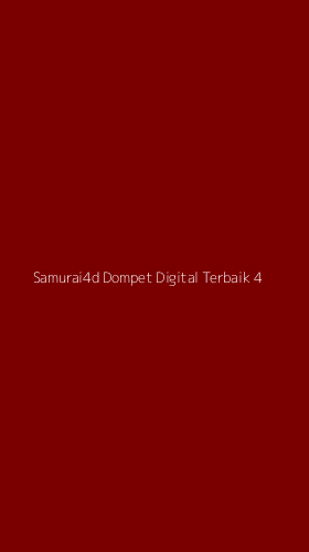 Tampilan Antarmuka Aplikasi Samurai4d Dompet Digital Terbaik - 4