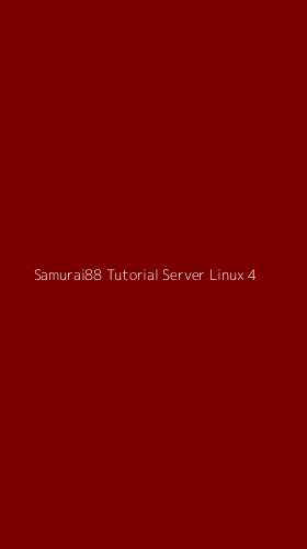 Tampilan Antarmuka Aplikasi Samurai88 Tutorial Server Linux - 4