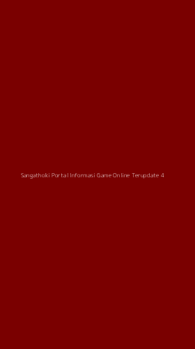 Tampilan Antarmuka Aplikasi Sangathoki Portal Informasi Game Online Terupdate - 4