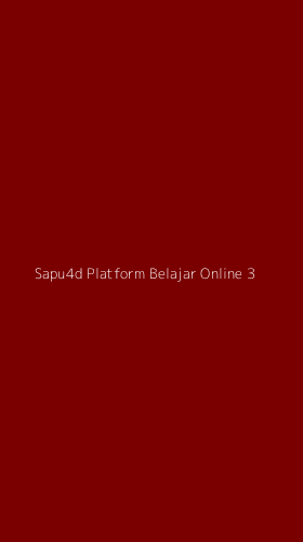Tampilan Antarmuka Aplikasi Sapu4d Platform Belajar Online - 3