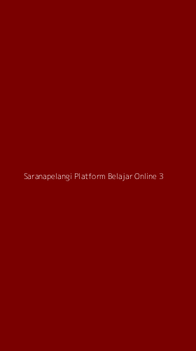 Tampilan Antarmuka Aplikasi Saranapelangi Platform Belajar Online - 3