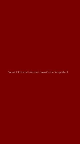 Tampilan Antarmuka Aplikasi Satset138 Portal Informasi Game Online Terupdate - 3