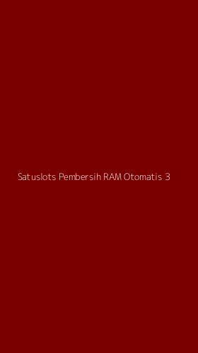 Tampilan Antarmuka Aplikasi Satuslots Pembersih Ram Otomatis - 3