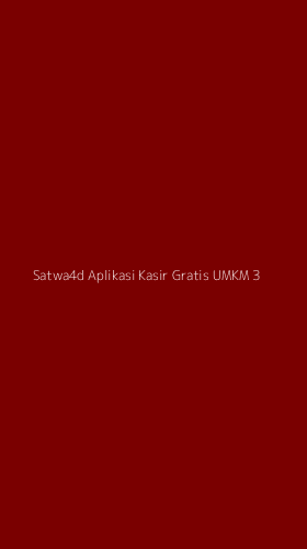 Tampilan Antarmuka Aplikasi Satwa4d Aplikasi Kasir Gratis Umkm - 3