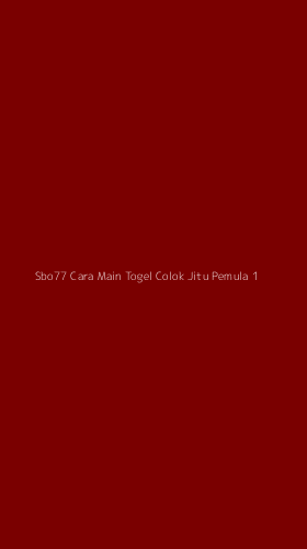 Tampilan Antarmuka Aplikasi Sbo77 Cara Main Togel Colok Jitu Pemula - 1