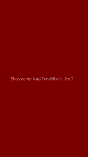 Tampilan Antarmuka Aplikasi Sbototo Aplikasi Pendidikan Lite - 2