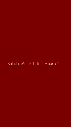 Tampilan Antarmuka Aplikasi Sbtoto Musik Lite Terbaru - 2