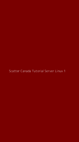 Tampilan Antarmuka Aplikasi Scatter Canada Tutorial Server Linux - 1