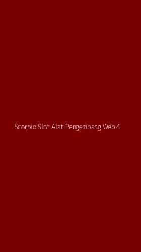 Tampilan Antarmuka Aplikasi Scorpio Slot Alat Pengembang Web - 4