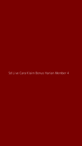 Tampilan Antarmuka Aplikasi Sd Live Cara Klaim Bonus Harian Member - 4