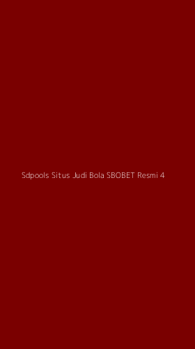 Tampilan Antarmuka Aplikasi Sdpools Situs Judi Bola Sbobet Resmi - 4