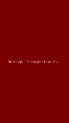 Tampilan Antarmuka Aplikasi Sdtoto Apk Anti Rungkad Pasti Jp - 4