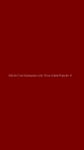 Tampilan Antarmuka Aplikasi Sdtoto Com Kumpulan Link Situs Game Populer - 4