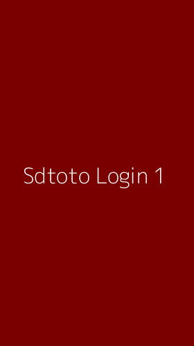 Tampilan Antarmuka Aplikasi Sdtoto Login - 1