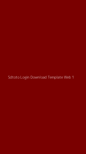 Tampilan Antarmuka Aplikasi Sdtoto Login Download Template Web - 1